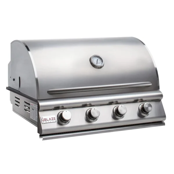 Blaze Premium LTE Marine Grade Built-In Gas Grill 32-Inch 4-Burner W/ Rear Infrared Burner & Grill Lights - Image 2