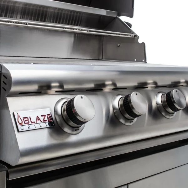 Blaze Premium LTE Marine Grade Built-In Gas Grill 32-Inch 4-Burner W/ Rear Infrared Burner & Grill Lights - Image 3