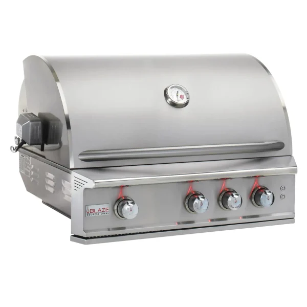 Blaze Professional LUX Built-In Gas Grill 34-Inch 3-Burner W/ Rear Infrared Burner