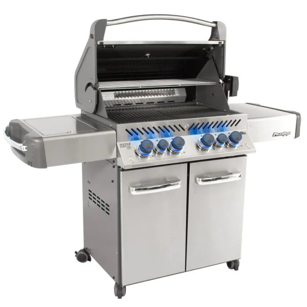 Napoleon Prestige 500 Gas Grill W/ Infrared Rear Burner, Infrared Side Burner & Rotisserie Kit