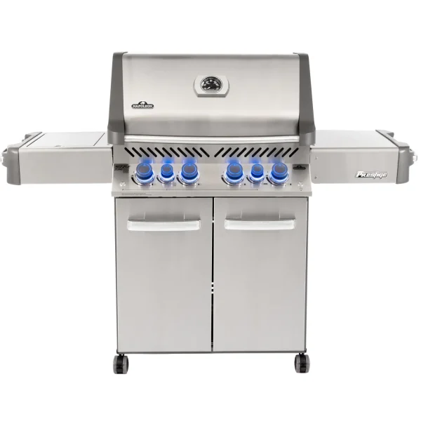 Napoleon Prestige 500 Gas Grill W/ Infrared Rear Burner, Infrared Side Burner & Rotisserie Kit - Image 7