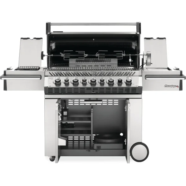 Napoleon Prestige PRO 665 Gas Grill W/ Infrared Rear Burner, Infrared Side Burner & Rotisserie Kit - Image 4