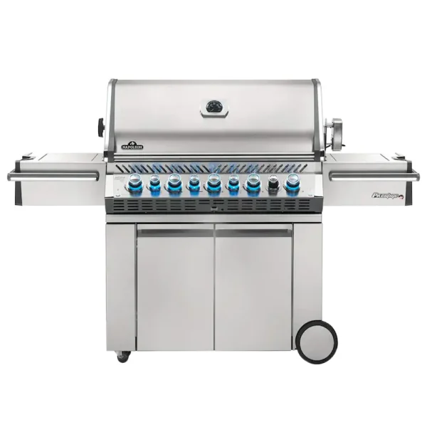 Napoleon Prestige PRO 665 Gas Grill W/ Infrared Rear Burner, Infrared Side Burner & Rotisserie Kit