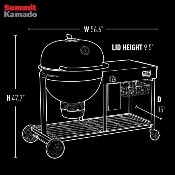 Weber Summit Kamado S6 Center 24-Inch Charcoal Grill