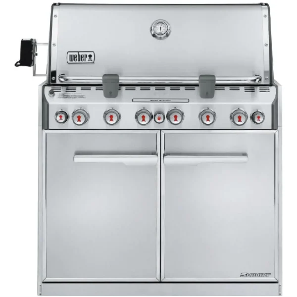 Weber Summit S-660 Built-In Gas Grill W/ Rotisserie & Sear Burner