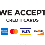 we accept all credit cards